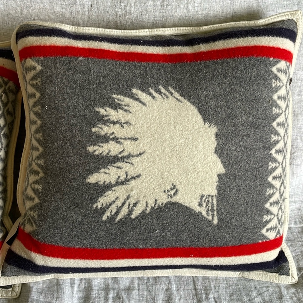 Pendleton pillows down pillows (2) Native American design. Excellent condition
